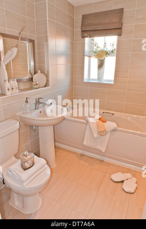 Badezimmer - Wasch-Becken WC & Bad Stockfoto