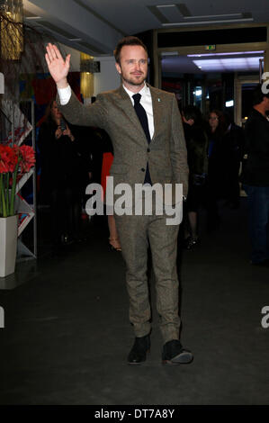 Berlin, Deutschland. 10. Februar 2014. Aaron Paul Teilnahme an der "A Long Way Down" premiere auf der 64. Internationalen Filmfestspiele Berlin / Berlinale 2014 am 10. Februar 2014 in Berlin, Deutschland. Bildnachweis: Dpa/Alamy Live-Nachrichten Stockfoto