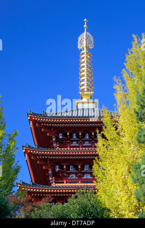 Takahata Fudo Tempel fünf Geschichte Pagode Tokio Japan Stockfoto