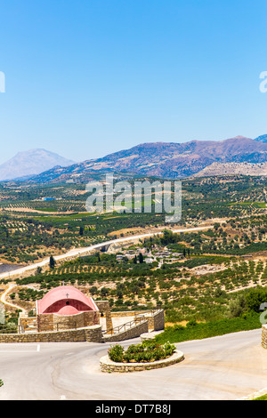 Kloster (Kloster) in Messara Tal auf Kreta in Griechenland. Messara - ist die größte Ebene in Kreta Stockfoto