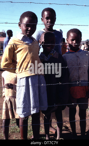 Familie in Vertriebenen Camp in Eldoret, Rift Valley, Kenia Stockfoto