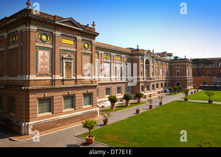 Blick auf die Vatikanischen Museen in Rom, Italien Stockfoto