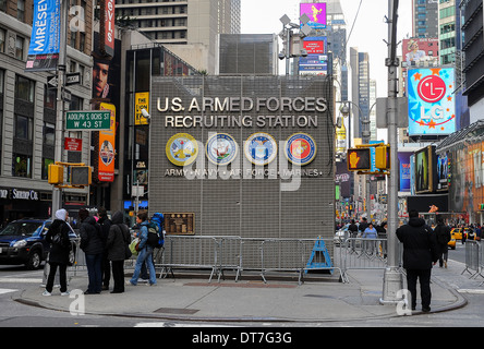 US-Streitkräfte Recruiting Station, Times Square, New York City, New York, Vereinigte Staaten von Amerika. Stockfoto