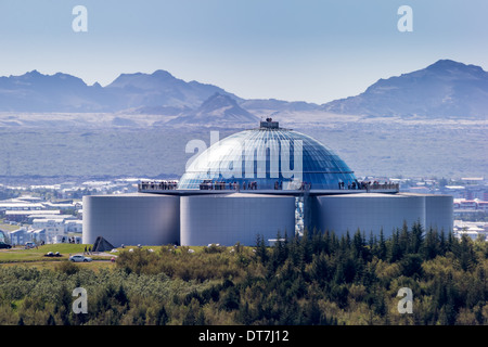 Die Perle (Perlan-Isländisch) Reykjavik, Island. Stockfoto