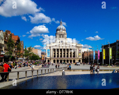 Nottingham Council House, Old Market Square, Nottingham, Großbritannien. Stockfoto