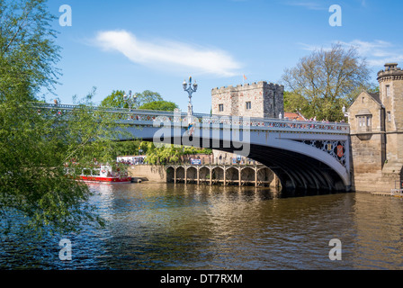 Lendal Brücke über den Fluss Ouse, York. Stockfoto