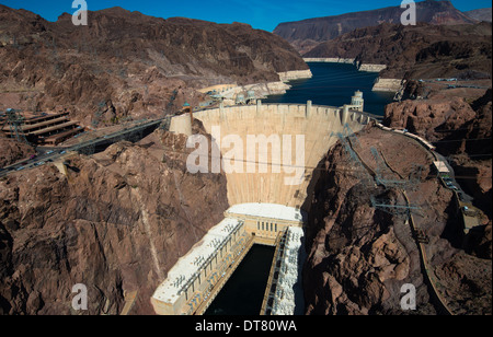 Die berühmten Hoover-Staudamm in der Nähe von Las Vegas Nevada, USA Stockfoto