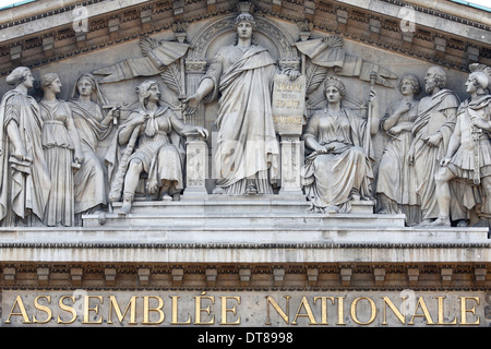 Palais Bourbon, französische Nationalversammlung, französische Regierung. Stockfoto