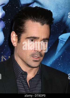 New York, New York, USA. 11. Februar 2014. Schauspieler COLIN FARRELL besucht die New Yorker Premiere von "Winter Tale" Ziegfeld Theater statt. Bildnachweis: Nancy Kaszerman/ZUMAPRESS.com/Alamy Live-Nachrichten Stockfoto