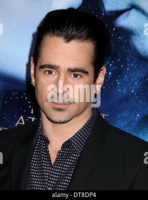 New York, New York, USA. 11. Februar 2014. Schauspieler COLIN FARRELL besucht die New Yorker Premiere von "Winter Tale" Ziegfeld Theater statt. Bildnachweis: Nancy Kaszerman/ZUMAPRESS.com/Alamy Live-Nachrichten Stockfoto