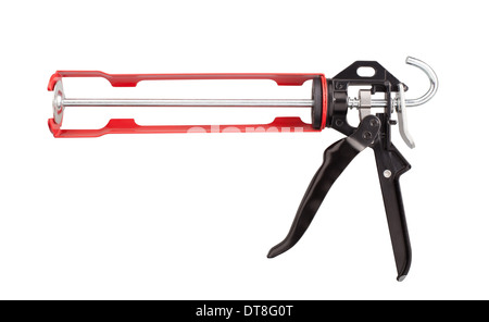 Kartuschenpistole isoliert auf weißem Hintergrund Stockfoto