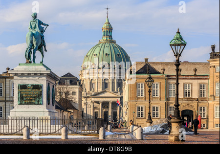 Frederik der Kirche, die Marmor-Kirche (Marmorkirken), Kopenhagen, Dänemark Stockfoto