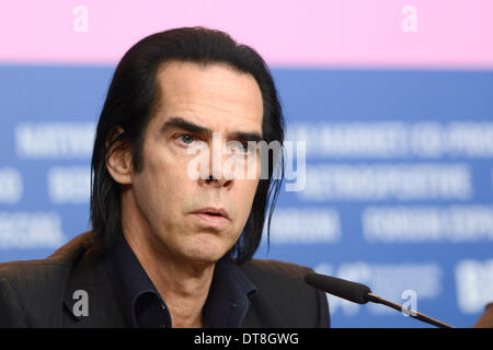 Nick Cave während der "20.000 Tage auf der Erde"-Pressekonferenz auf der 64. Internationalen Filmfestspiele Berlin / Berlinale 2014 am 10. Februar 2014 in Berlin, Deutschland Stockfoto