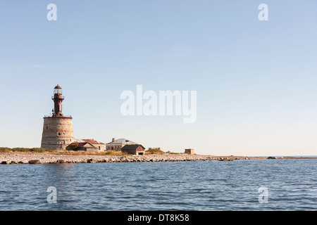 Alten Stein Leuchtturm auf einer Insel bekannt gemacht als Keri in Estland Stockfoto