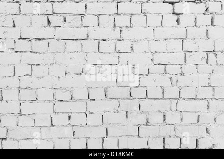 Weiße Ziegel Wand Hintergrund, Textur Stockfoto