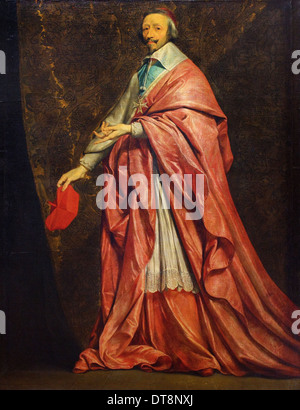Philippe de Champaigne - Porträt von Kardinal Richelieu - 1639 - Museum Louvre - Paris Stockfoto