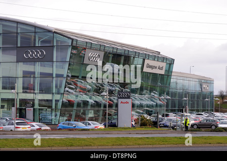 Glasgow Audi Auto-Showroom, Hillington, Scotland, UK Stockfoto