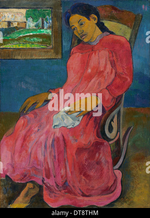 Faaturuma (melancholisch), 1891. Künstler: Gauguin, Paul Eugéne Henri (1848-1903) Stockfoto