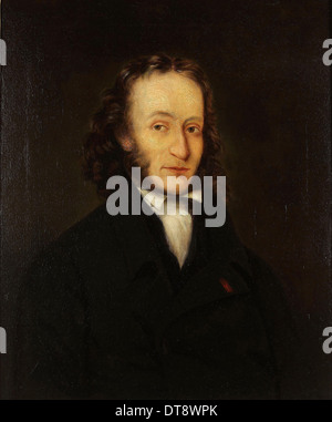 Porträt von Niccolò Paganini (1782-1840), 1836. Künstler: Whittle, John (aktiv 19. Jahrhundert) Stockfoto