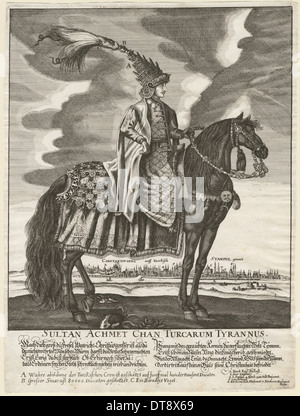 Sultan Ahmed III (1673-1736), 1710. Künstler: anonym Stockfoto