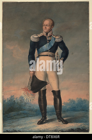 Porträt des Kaisers Alexander ich (1777-1825), 1819. Künstler: anonym Stockfoto