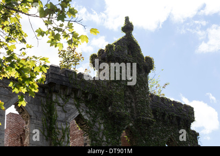 Verlassenen Pocken Krankenhaus auf Roosevelt Island, NYC Stockfoto