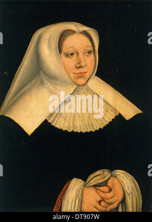 Porträt von Margarete von Österreich (1480-1530), ca. 1530. Künstler: Cranach, Lucas, der ältere (1472-1553) Stockfoto