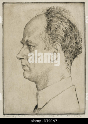 Portrait von Wilhelm Furtwängler (1886-1954), 1928. Artist: Orlik, Emil (1870-1932) Stockfoto