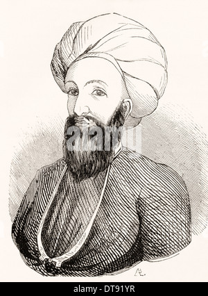 Dost Mohammad Khan, 1793 –1863. Gründer der Dynastie der was und einer der prominenten Herrscher von Afghanistan Stockfoto