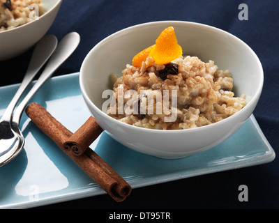 Veganer Milchreis Stockfoto