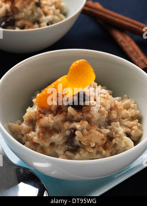 Veganer Milchreis Stockfoto