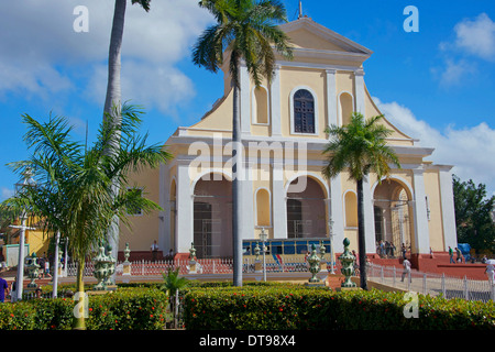 Kirche der Heiligen Dreifaltigkeit, Plaza Mayor, Trinidad, Kuba Stockfoto