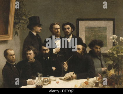 Am Tisch, 1872. Künstler: Fantin-Latour, Henri (1836-1904) Stockfoto