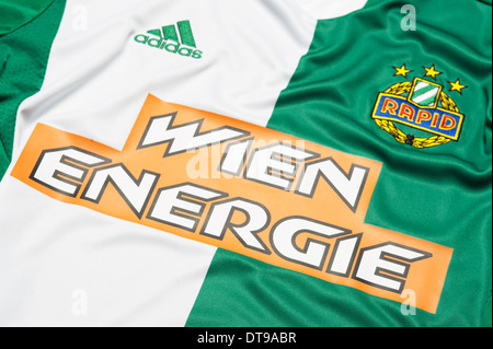 SK Rapid Wien Kit. Hautnah. Stockfoto