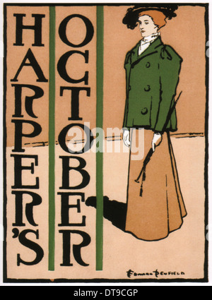 Harpers Oktober 1895. Künstler: Penfield, Edward (1866-1925) Stockfoto