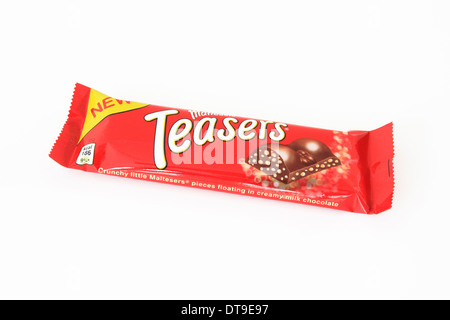 Maltesers Teasers Schokoriegel auf weißem Hintergrund Stockfoto