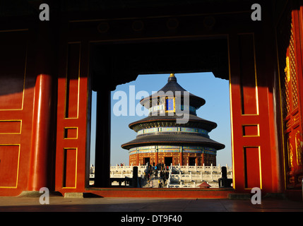 Temple of Heaven. " Halle der Gebete für guter ernten. Peking, China Stockfoto