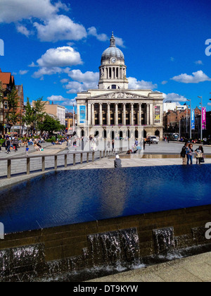 Nottingham Council House, Old Market Square, Nottingham, Großbritannien. Stockfoto