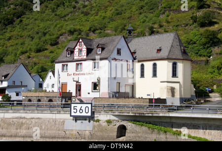 Kloster-Schenke in der Nähe von Kamp Bornhofen in der Rhein-Tal, Deutschland Stockfoto