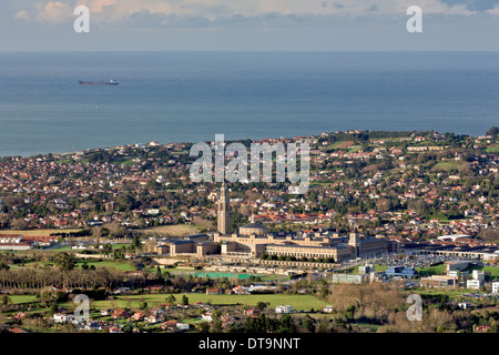 Die Universität von Gijon befindet sich in der Stadt Gijón (Asturien, Spanien), speziell in der Pfarrei von Cabuenes Stockfoto