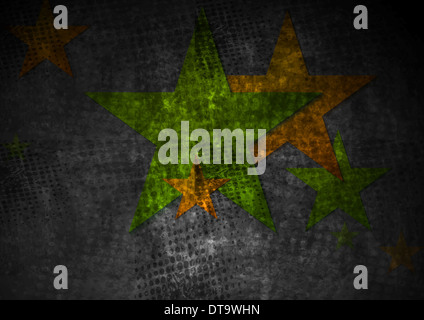 Grunge abstrakten Hintergrund mit Sternen Stockfoto