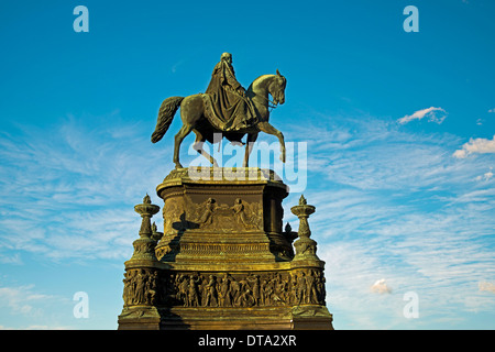 König Johann Memorial, Dresden, Sachsen, Deutschland Stockfoto