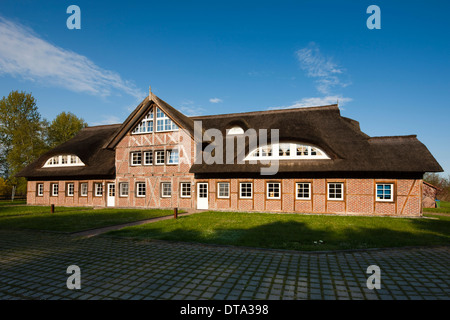 Reetgedeckten Haus, Rügen, Mecklenburg-Western Pomerania, Deutschland Stockfoto