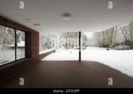 Krefeld, Museum Haus Esters Im Winter Stockfoto