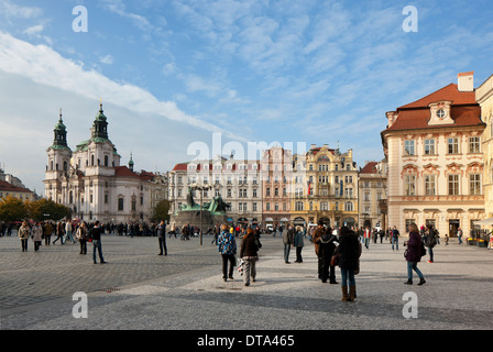 Prag, St. Nikolaus, evangelische Stockfoto