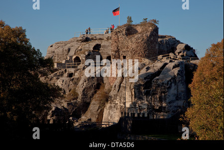 Regenstein, Burgruine Bei Blankenburg Im Harz Stockfoto