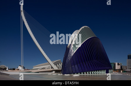 Valencia, Ciudad de Las Artes y de Las Ciencias Stockfoto