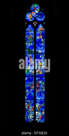 Fenster von Marc Chagall Im Chor, Ab 1978 Erstellt Stockfoto