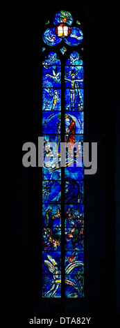 Fenster von Marc Chagall Im Chor, Ab 1978 Erstellt Stockfoto