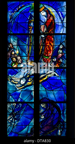 Fenster von Marc Chagall Im Chor, Ab 1978 Erstellt Stockfoto